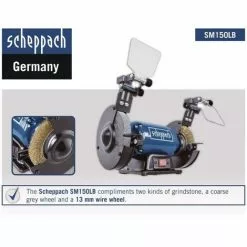TOURET A MEULER MEULES ET BROSSE MÉTALLIQUE ø150mm SCHEPPACH SM150LB 400W -Promos SCHEPPACH Boutique 17357777 3