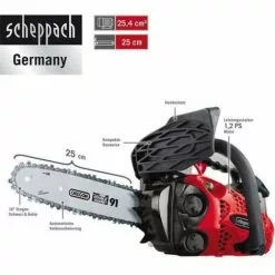 TRONCONNEUSE THERMIQUE ESSENCE 25,4 CC 25CM OREGON SCHEPPACH CSP2540 -Promos SCHEPPACH Boutique 17358101 2