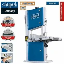 SCIE À RUBAN 250mm 500W 230V SCHEPPACH HBS261