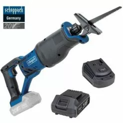 SCIE SABRE SANS FIL AVEC BATTERIE 20V 2.0AH SCHEPPACH CRS450-20ProS