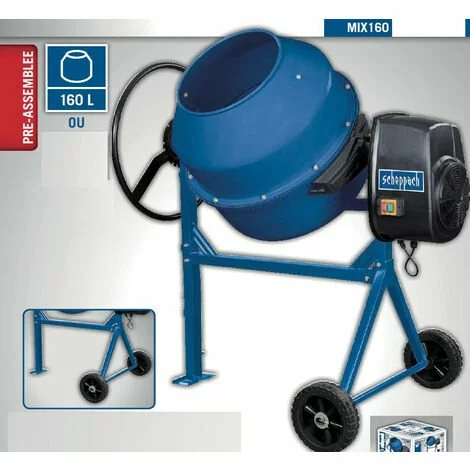 Scheppach - Bétonnière 800W 180 Litres - Mix 180 4 Scheppach - Bétonnière 800W 180 Litres - Mix 180 – Image 2