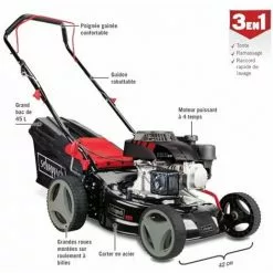 Scheppach - Tondeuse Thermique Poussée 42 Cm Essence 132 Cm3 - MP132-42 -Promos SCHEPPACH Boutique 18501375 2
