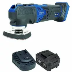 Pack SCHEPPACH Outil Multifonctions Sans Fil 20V CMT200-20ProS - 1 Batterie 4.0Ah - 1 Chargeur Rapide