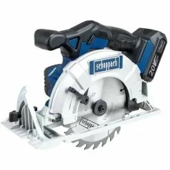 SCIE CIRCULAIRE SANS FIL AVEC BATTERIE 20V 2.0AH SCHEPPACH CCS165-20ProS -Promos SCHEPPACH Boutique 29837892 4