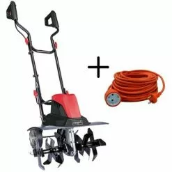 2CV MOTOCULTEUR MOTOBINEUSE ELECTRIQUE SCHEPPACH MTE460 + CÂBLE EXTENSION 20 MT