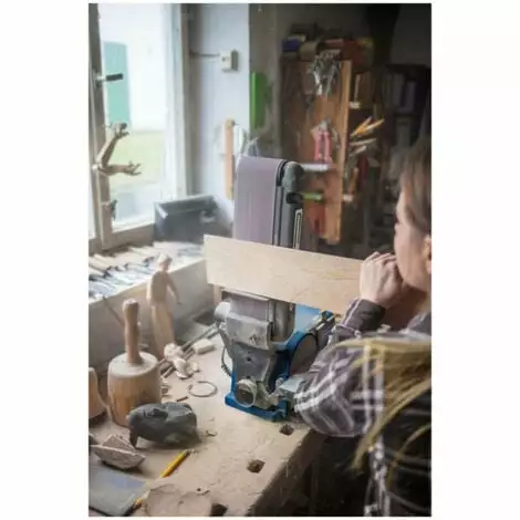 Pack SCHEPPACH Ponceuse à Bande Et à Disque 370W - BTS900 - 3 Bandes Abrasives - 10 Disques Abrasifs - Grain 80 5 Pack SCHEPPACH Ponceuse à Bande Et à Disque 370W - BTS900 - 3 Bandes Abrasives - 10 Disques Abrasifs - Grain 80 – Image 3