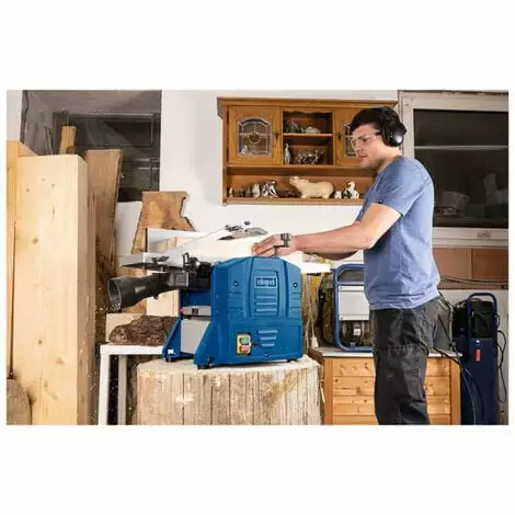 Pack SCHEPPACH Raboteuse Et Dégauchiseuse 204mm - 1500W - HMS860 - 6 Fers - Bleu 6 Pack SCHEPPACH Raboteuse Et Dégauchiseuse 204mm - 1500W - HMS860 - 6 Fers - Bleu – Image 4