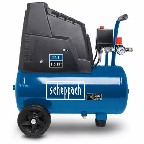 Pack SCHEPPACH Compresseur - 24L - 1100W - HC30ox - Tuyau - 15m 7 Pack SCHEPPACH Compresseur - 24L - 1100W - HC30ox - Tuyau - 15m – Image 5