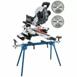 Pack SCHEPPACH Scie à Onglet Radiale - 2000W - 2 Lames - 255 Mm - HM254 - Black Edition - Support UMF2000