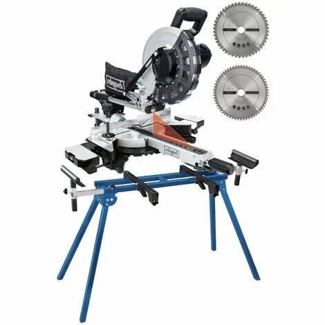Pack SCHEPPACH Scie à Onglet Radiale - 2000W - 2 Lames - 255 Mm - HM254 - Black Edition - Support UMF1550 3 Pack SCHEPPACH Scie à Onglet Radiale - 2000W - 2 Lames - 255 Mm - HM254 - Black Edition - Support UMF1550