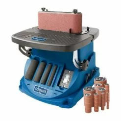 Pack SCHEPPACH Ponceuse Oscillante - 450W - OSM600 - 9 Manchons Abrasifs - Grain 100 X 600 Mm