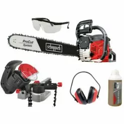 Pack SCHEPPACH Affuteuse De Chaîne - 220 W - KS1200 - Tronçonneuse Thermique ProCut - 51 Cm - 2300 W - CSH58
