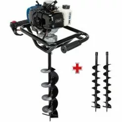 TARIERE A ESSENCE 52CC 1450W AVEC 3 MECHES 100 150 200 MM SCHEPPACH EB2000