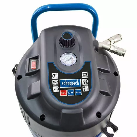 Compresseur HC51V 50L 10 Bar 1500W SCHEPPACH - 5906152901 4 Compresseur HC51V 50L 10 Bar 1500W SCHEPPACH - 5906152901 – Image 2