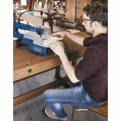 Scheppach - Scie à Chantourner 125W 406mm Avec Pédale + Led - DECO XL 4 Scheppach - Scie à Chantourner 125W 406mm Avec Pédale + Led - DECO XL – Image 2